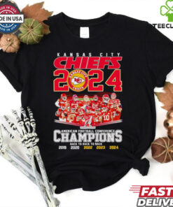 Kansas City Chiefs 2024 American Football Conference Champions signatures shirt