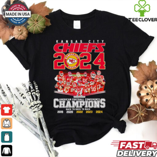 Kansas City Chiefs 2024 American Football Conference Champions signatures shirt