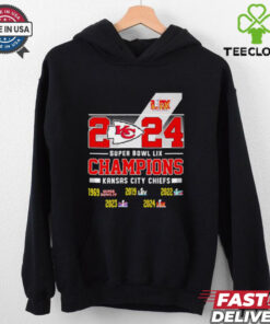 Kansas City Chiefs 2024 Super Bowl LIX Champions 5time shirt