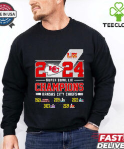 Kansas City Chiefs 2024 Super Bowl LIX Champions 5time shirt
