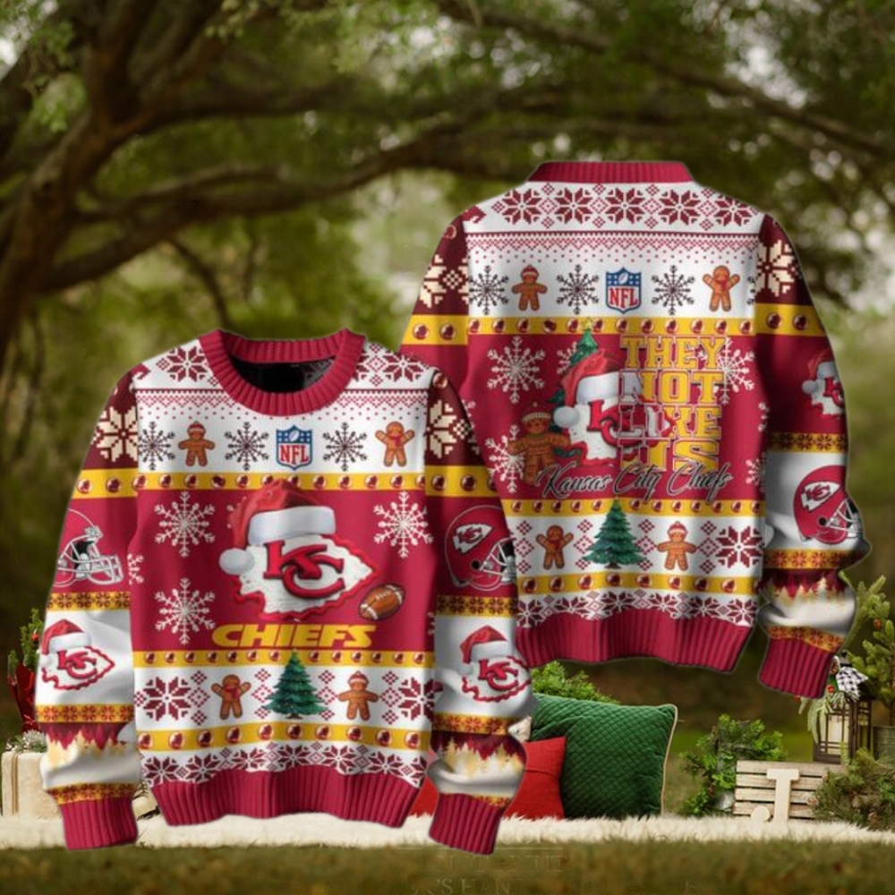 Kansas City Chiefs 2024 They Not Like Us Chiefs Christmas Ugly Sweater Kansas City Chiefs 2024 They Not Like Us Chiefs Christmas Ugly Sweater