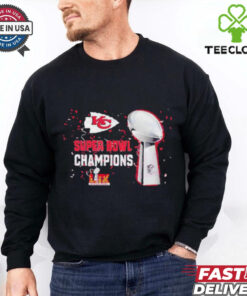 Kansas City Chiefs 2025 Super Bowl LIX Champions NFL Trophy Graphic Shirt