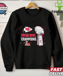 Kansas City Chiefs 2025 Super Bowl LIX Champions NFL Trophy Graphic Shirt