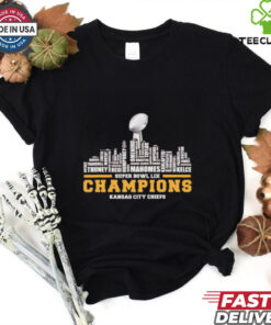 Kansas City Chiefs 2025 Super Bowl LIX champions team players city skyline shirt