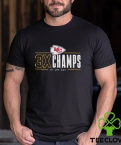 Kansas City Chiefs 3x Champions IV LIV LVII T Shirt 1 Kansas City Chiefs 3x Champions IV LIV LVII T Shirt