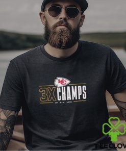 Kansas City Chiefs 3x Champions IV LIV LVII T Shirt 3 Kansas City Chiefs 3x Champions IV LIV LVII T Shirt
