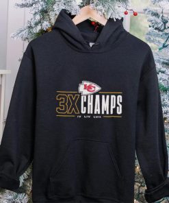 Kansas City Chiefs 3x Champs IV LIV LVII shirt