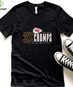 Kansas City Chiefs 3x Champs IV LIV LVII shirt