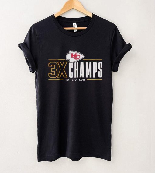 Kansas City Chiefs 3x Champs IV LIV LVII hoodie, sweater, longsleeve, shirt v-neck, t-shirt