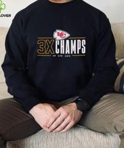 Kansas City Chiefs 3x Champs IV LIV LVII shirt