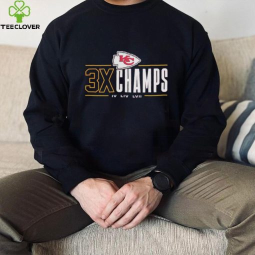 Kansas City Chiefs 3x Champs IV LIV LVII shirt
