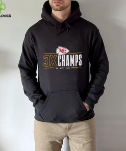 Kansas City Chiefs 3x Champs IV LIV LVII shirt