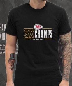 Kansas City Chiefs 3x Champs IV LIV LVII shirt