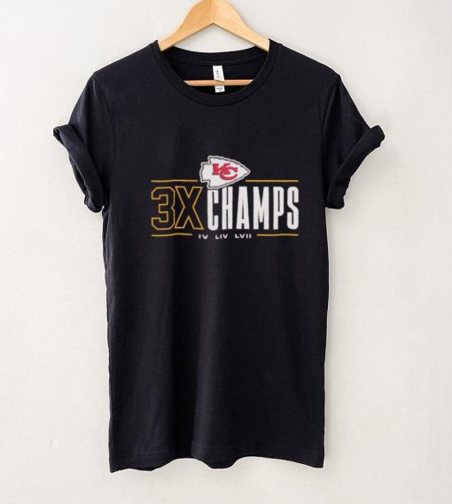 Kansas City Chiefs 3x Champs IV LIV LVII shirt