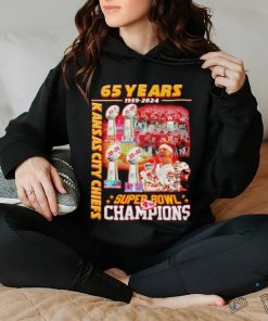 Kansas City Chiefs 4 X Super Bowl Champions 65 Years 1959 2024 graphic shirt