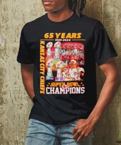 Kansas City Chiefs 4 X Super Bowl Champions 65 Years 1959 2024 graphic shirt