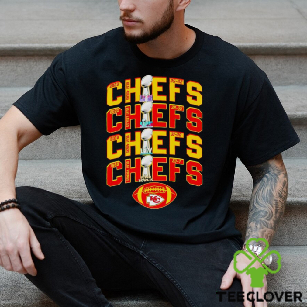 Kansas City Chiefs 4 time Super Bowl repeat shirt Kansas City Chiefs 4 time Super Bowl repeat shirt