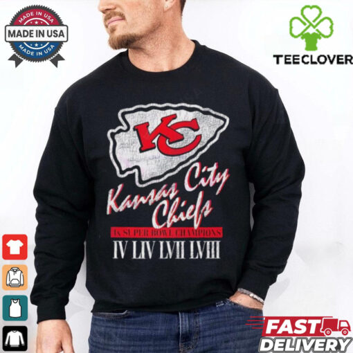 Kansas City Chiefs 4x Super Bowl Champions retro shirt
