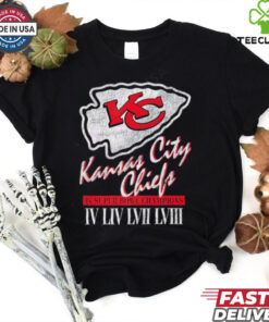 Kansas City Chiefs 4x Super Bowl Champions retro shirt