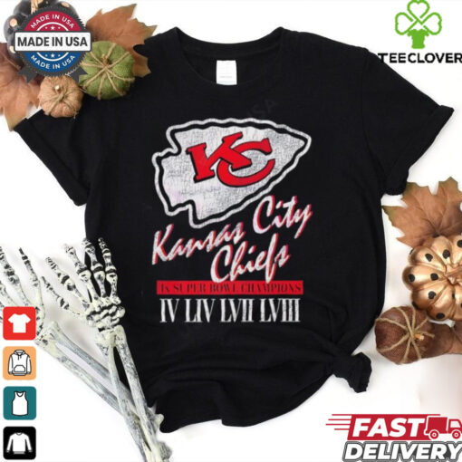Kansas City Chiefs 4x Super Bowl Champions retro shirt