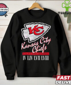 Kansas City Chiefs 4x Super Bowl Champions retro shirt