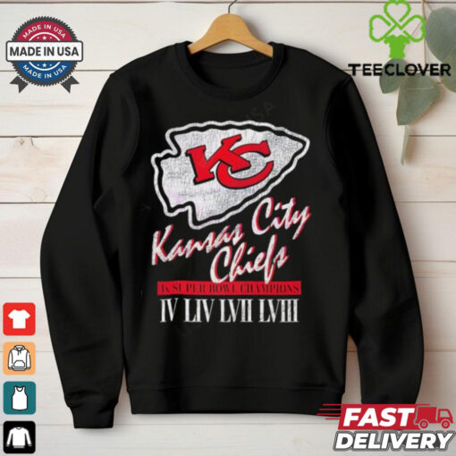 Kansas City Chiefs 4x Super Bowl Champions retro shirt