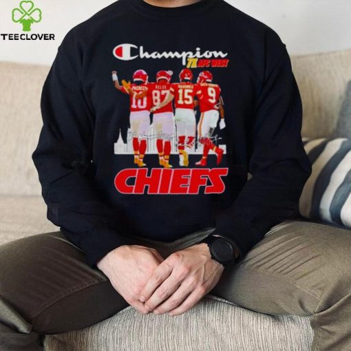 Kansas City Chiefs 7X AFC West Chiefs City signatures 2022 hoodie, sweater, longsleeve, shirt v-neck, t-shirt