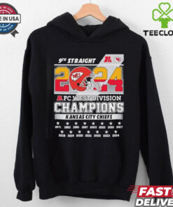 Kansas City Chiefs 9th straight AFC West Division Champions 2024 shirt
