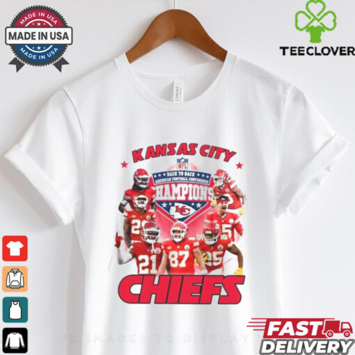 Kansas City Chiefs AFC Champions 2024 Back To Back NFL T Shirt