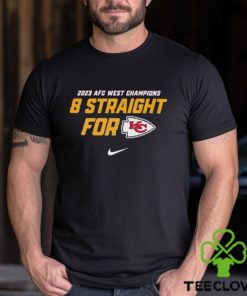 Kansas City Chiefs Afc West Division Champions 8 Straight For T Shirt