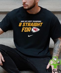 Kansas City Chiefs Afc West Division Champions 8 Straight For T Shirt