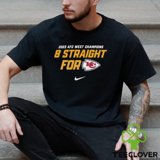 Kansas City Chiefs Afc West Division Champions 8 Straight For T Shirt