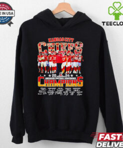 Kansas City Chiefs American football Conference Champions signatures shirt