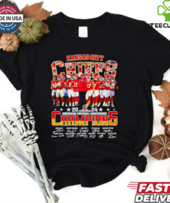 Kansas City Chiefs American football Conference Champions signatures shirt