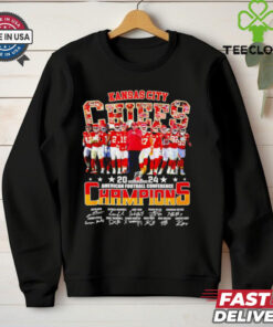 Kansas City Chiefs American football Conference Champions signatures shirt