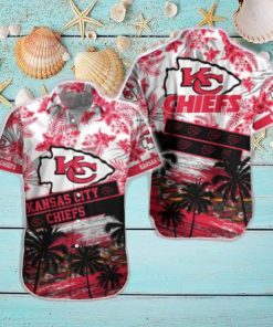 Kansas City Chiefs And Beach Short Casual Full Printing Hawaiian Shirt