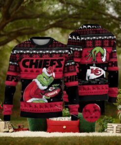 Kansas City Chiefs And Grinch Ugly Christmas Sweater