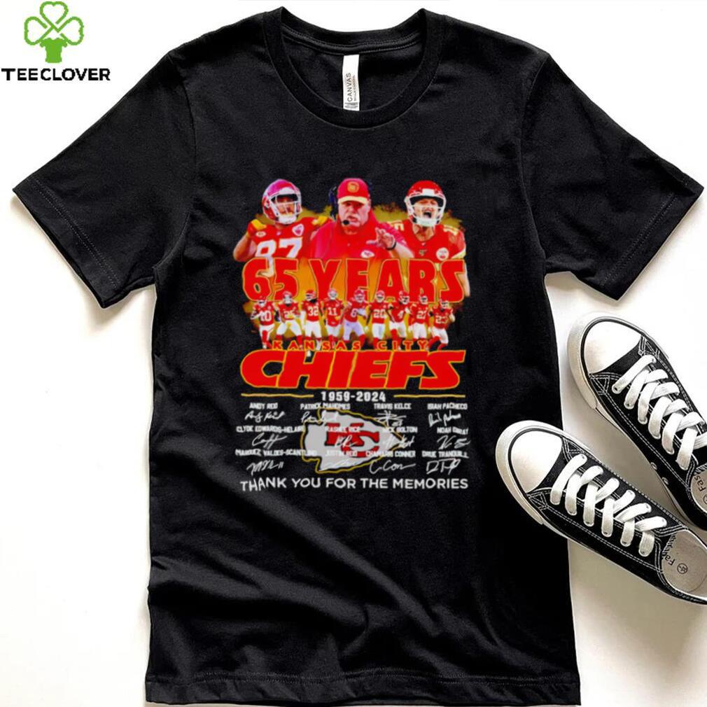 Kansas City Chiefs Andy Reid 65 years 1959 – 2024 thank you for the memories t shirt Kansas City Chiefs Andy Reid 65 years 1959 – 2024 thank you for the memories t shirt
