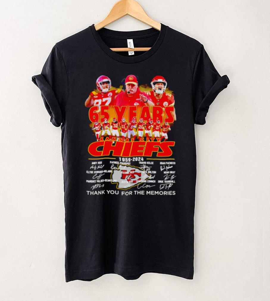 Kansas City Chiefs Andy Reid 65 years 1959 – 2024 thank you for the memories t shirt Kansas City Chiefs Andy Reid 65 years 1959 – 2024 thank you for the memories t shirt