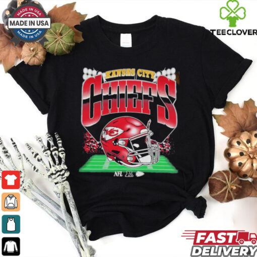Kansas City Chiefs Arrowhead stadium helmet vintgae shirt