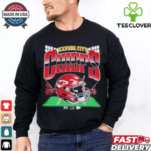 Kansas City Chiefs Arrowhead stadium helmet vintgae shirt