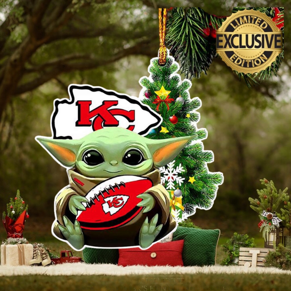 Kansas City Chiefs Baby Yoda NFL Christmas Tree Decorations Ornament Kansas City Chiefs Baby Yoda NFL Christmas Tree Decorations Ornament