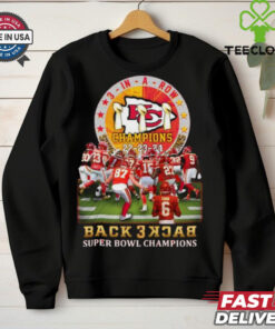Kansas City Chiefs Back 3 Back Super Bowl Champions ’22 ’23 ’24 Shirt