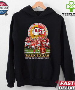Kansas City Chiefs Back 3 Back Super Bowl Champions ’22 ’23 ’24 Shirt