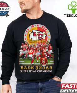 Kansas City Chiefs Back 3 Back Super Bowl Champions ’22 ’23 ’24 Shirt