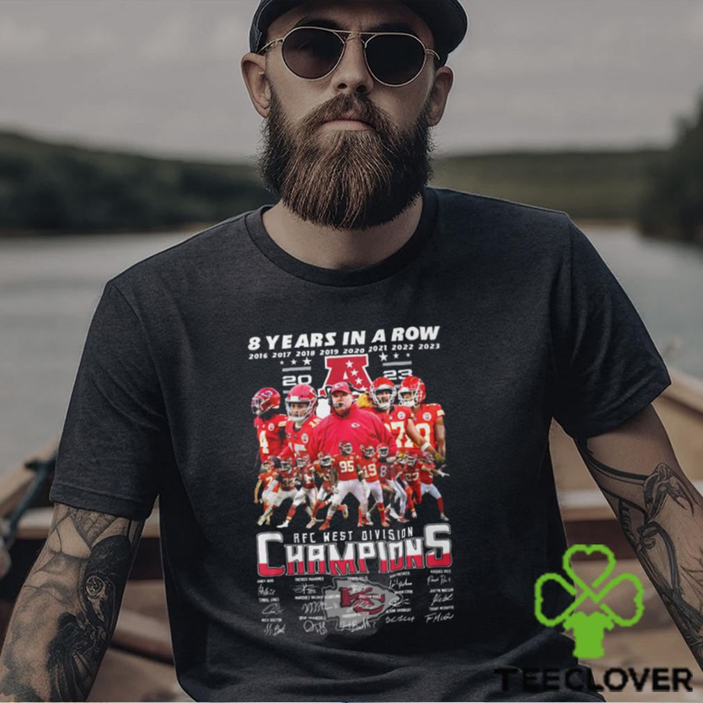 Kansas City Chiefs Back To Back AFC West Division Champions 2023 Chiefs Kingdom Signatures shirt Kansas City Chiefs Back To Back AFC West Division Champions 2023 Chiefs Kingdom Signatures shirt
