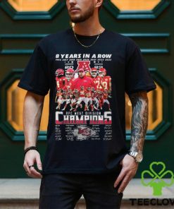 Kansas City Chiefs Back To Back AFC West Division Champions 2023 Chiefs Kingdom Signatures shirt