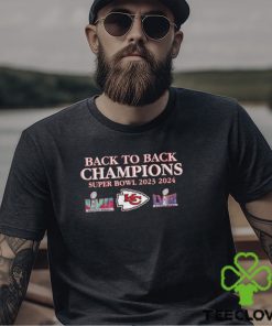 Kansas City Chiefs Back to back champions Super Bowl 2023 2024 Shirt