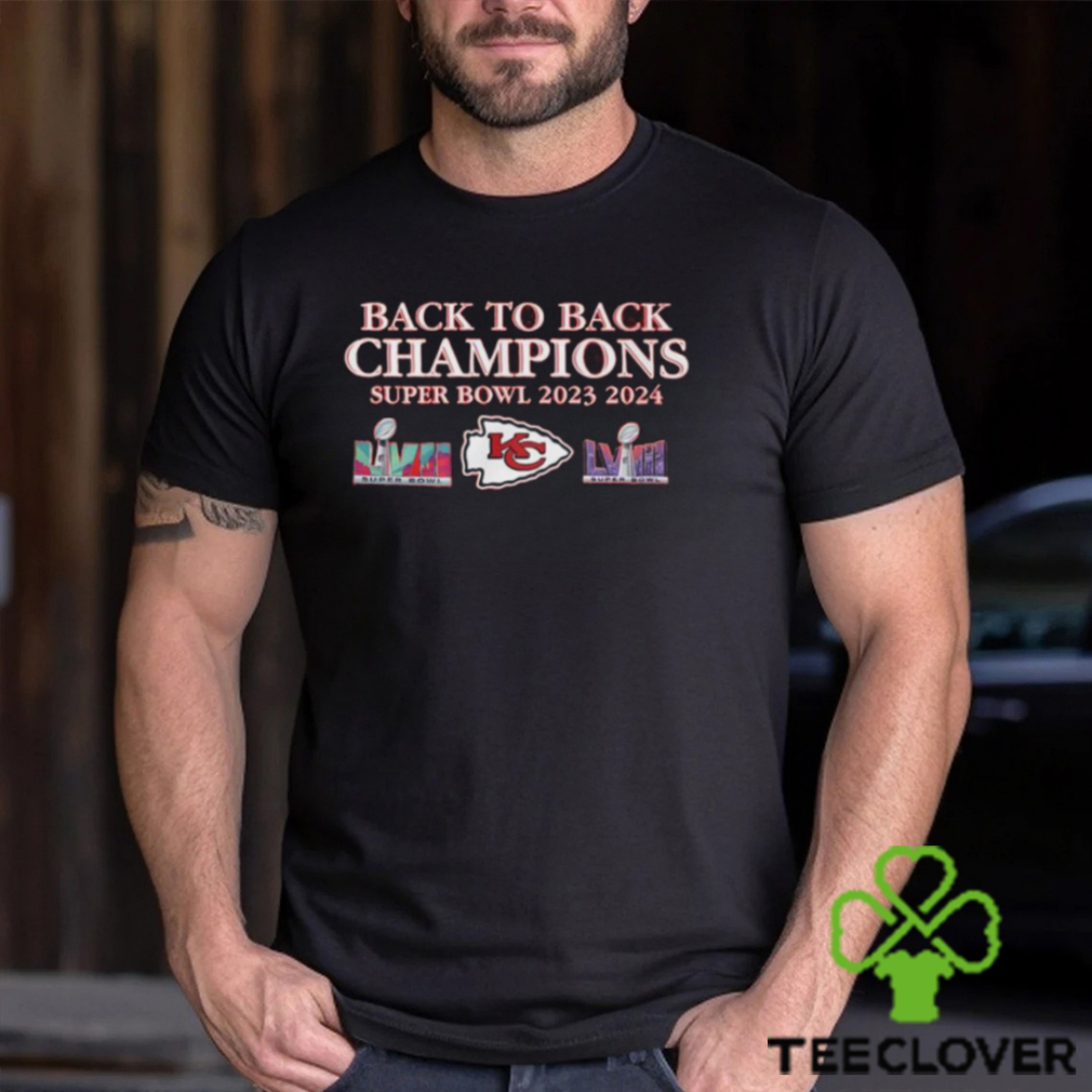 Kansas City Chiefs Back to back champions Super Bowl 2023 2024 Shirt Kansas City Chiefs Back to back champions Super Bowl 2023 2024 Shirt