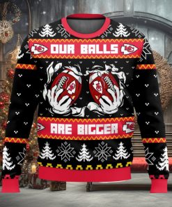 Kansas City Chiefs Ball Ugly Sweater 3D Printed Men And Women Christmas Gift